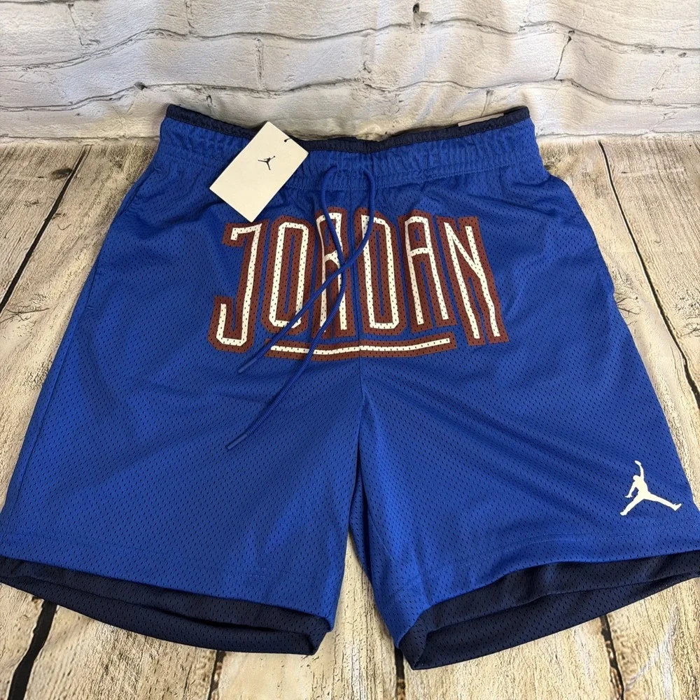 Nike Jordan Sport DNA HBR Shorts Blue With Logo Men's Size Medium DA7206-480